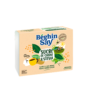 BEGHIN SAY - SERELINE AU SUCRE ROUX ET STEVIA Paquet de 250g