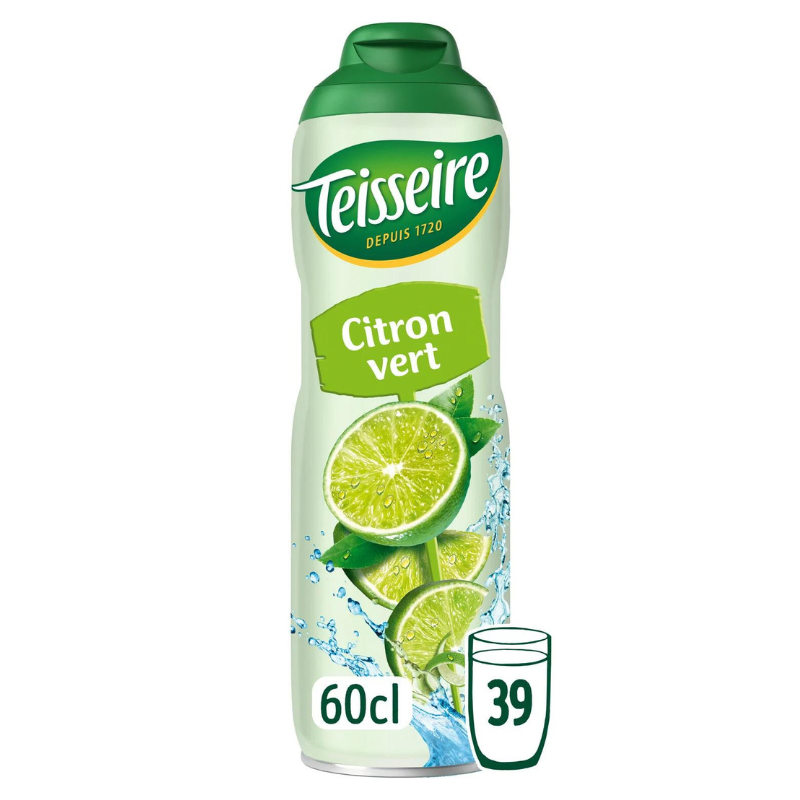 TEISSEIRE - SIROP PARFUM CITRON VERT Bidon de 60cl