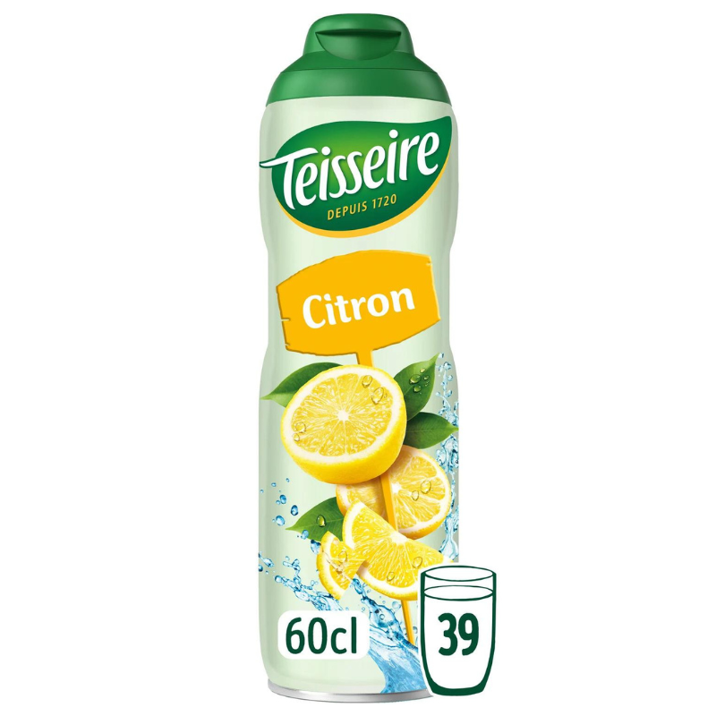 TEISSEIRE - SIROP PARFUM CITRON Bidon de 60cl