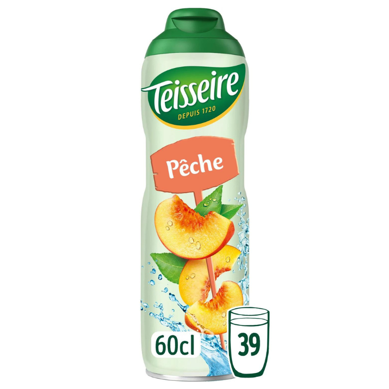 TEISSEIRE - SIROP PARFUM PÊCHE Bidon de 60cl