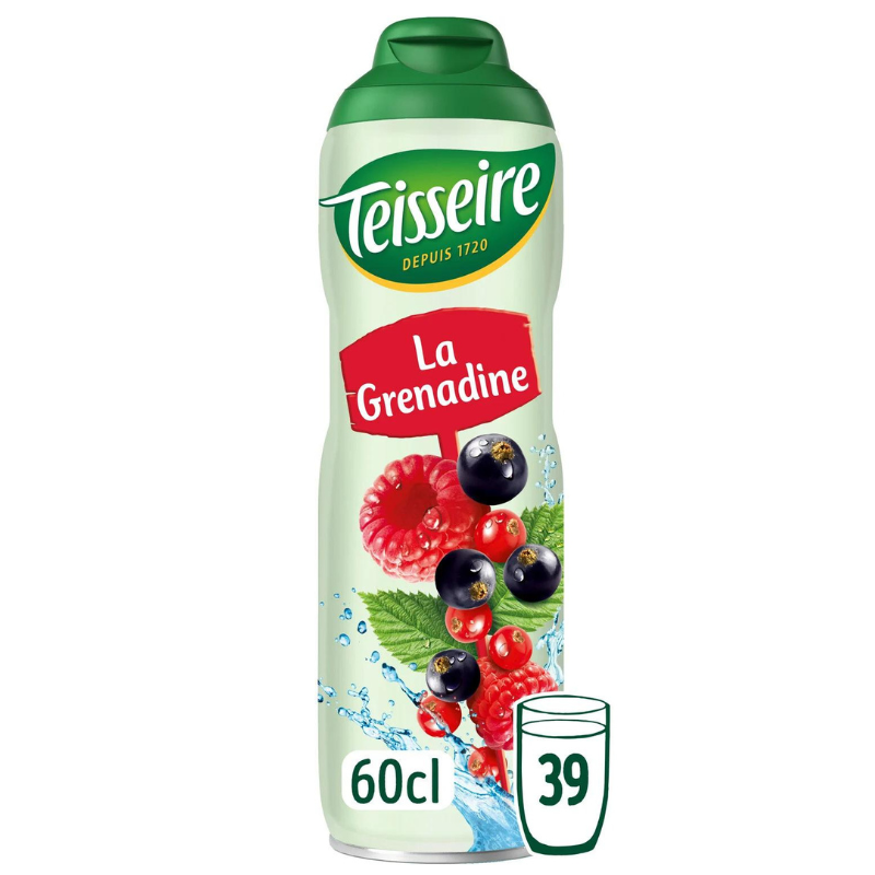 TEISSEIRE - SIROP PARFUM GRENADINE Bidon de 60cl