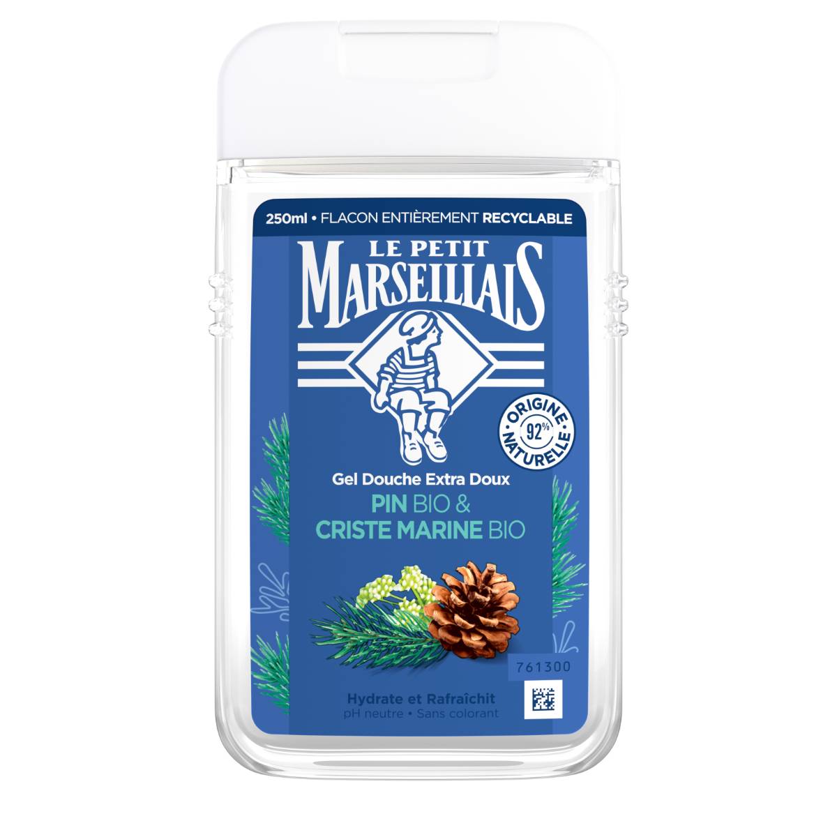 LE PETIT MARSEILLAIS - GEL DOUCHE PIN ET CRISTE MARINE Flacon de 250ml
