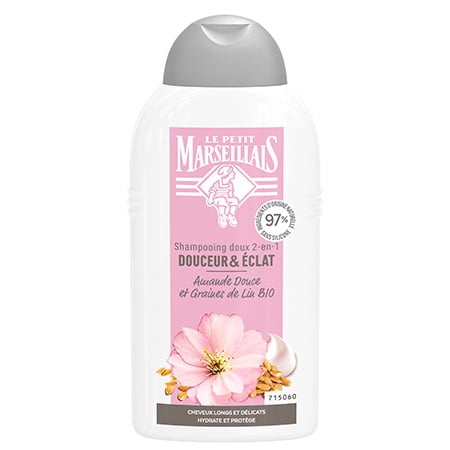 LE PETIT MARSEILLAIS - SHAMPOING AMANDE DOUCE ET GRAINE DE LIN Flacon de 250ml