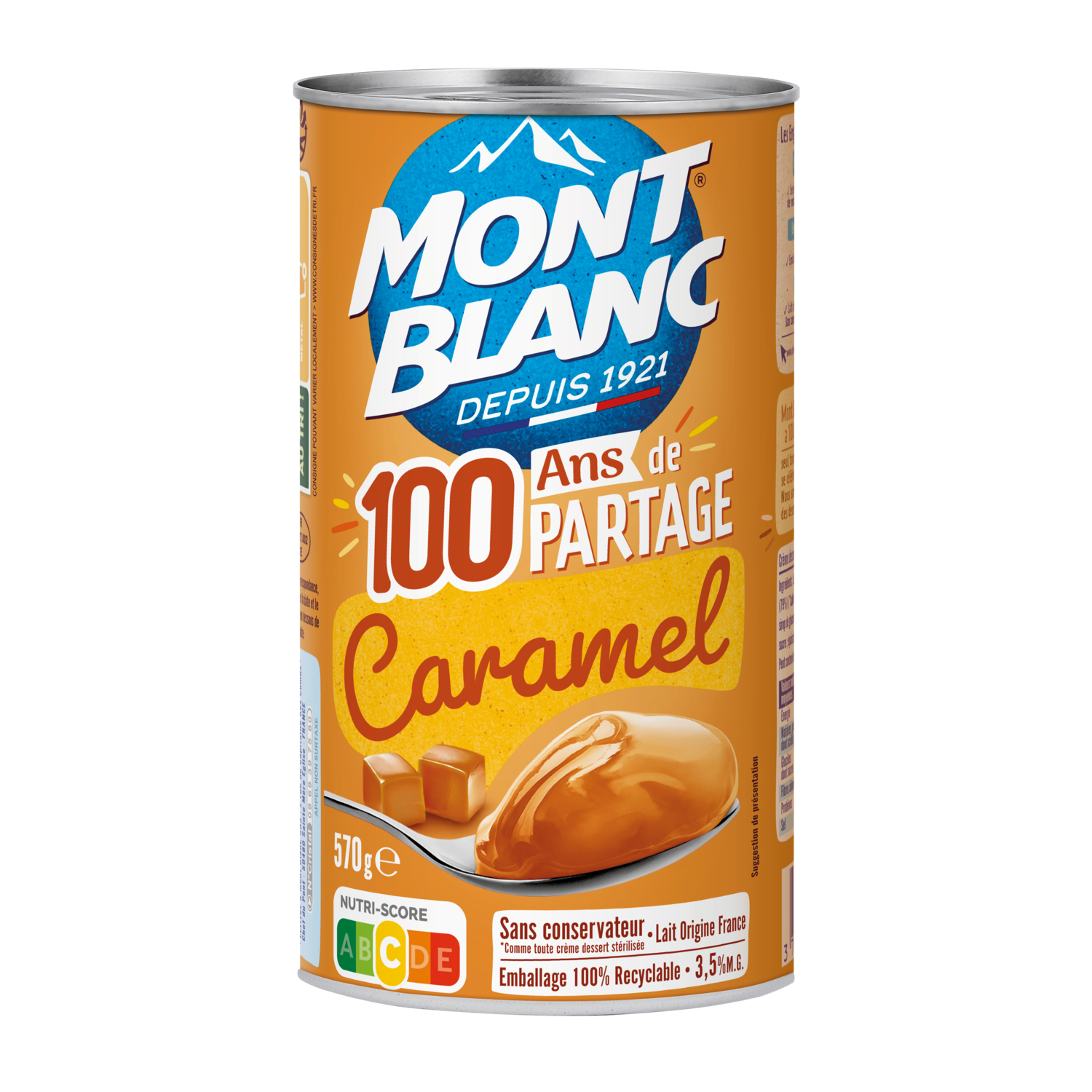 MONT BLANC - CREME DESSERT CARAMEL 570g