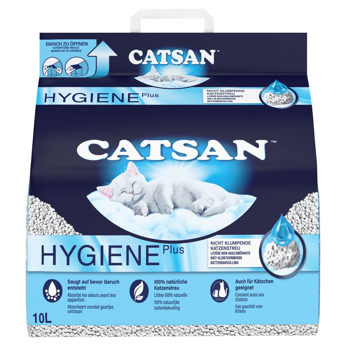 CATSAN -LITIERE POUR CHATS HYGIENE + Sac de 10l