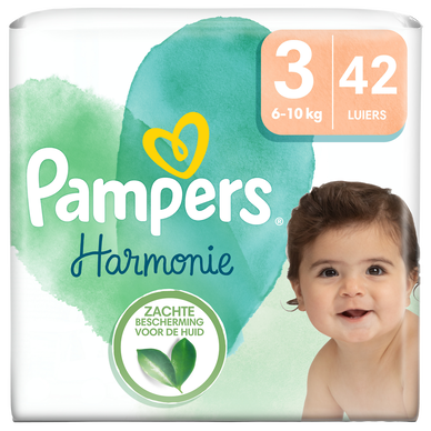 PAMPERS - COUCHES HARMONIE Taille 3 - 6-10kg Paquet de 42
