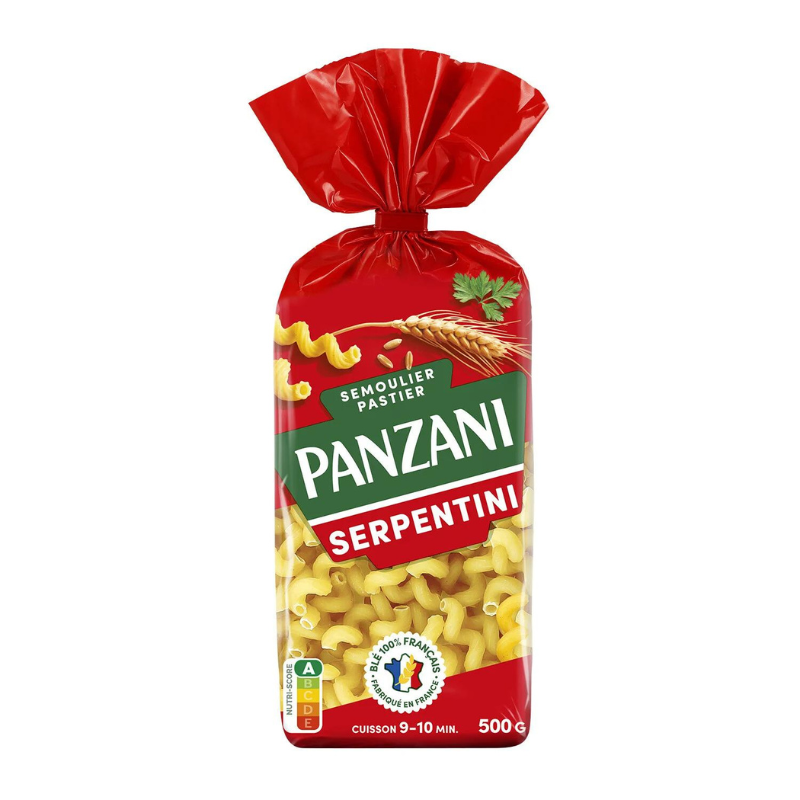 PANZANI - SERPENTINI Paquet de 500g
