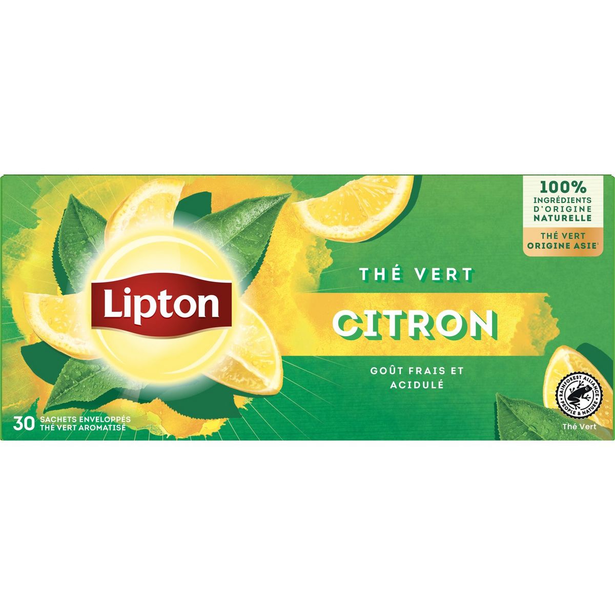 LIPTON - THE VERT CITRON 30 sachets