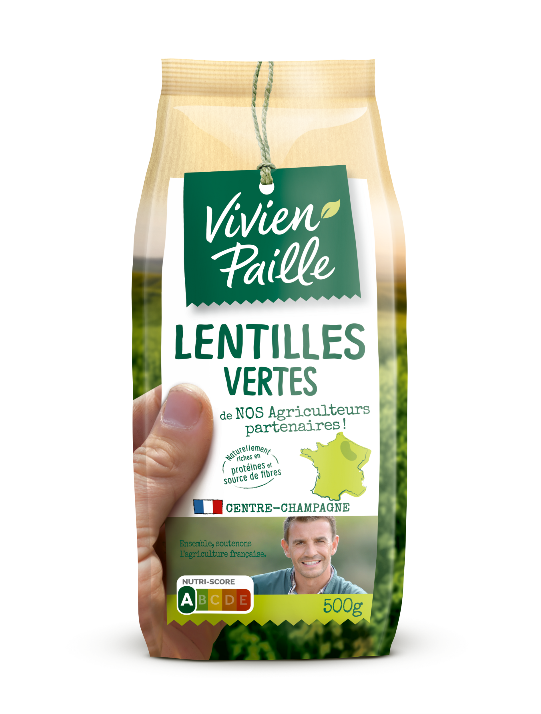VIVIEN PAILLE - LENTILLES VERTES Paquet de 500g