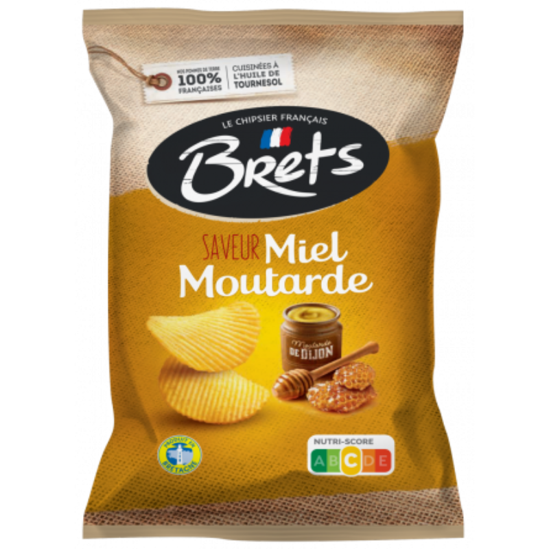 BRET\'S - CHIPS SAVEUR MIEL MOUTARDE Paquet de 125g