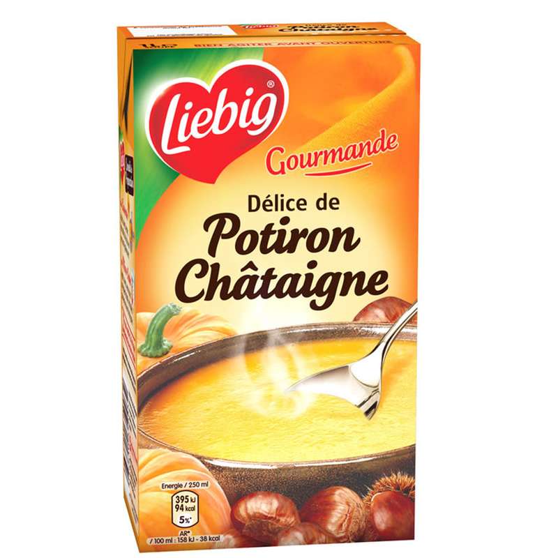 LIEBIG - DELICE DE POTIRON CHATAIGNE brique de 1L