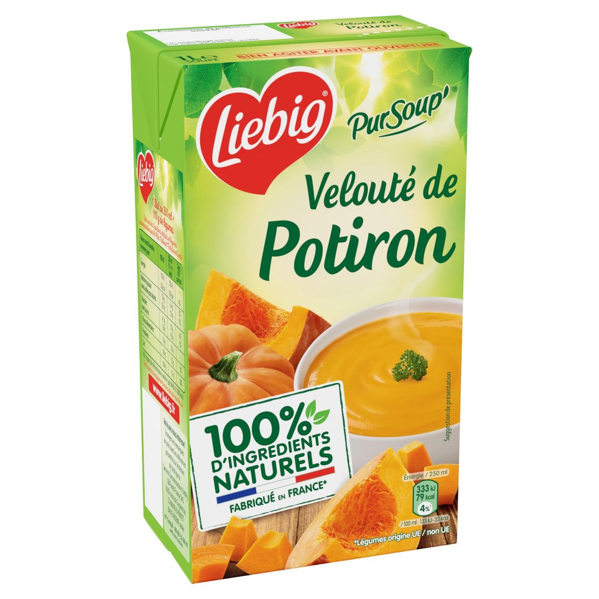 LIEBIG - VELOUTE DE POTIRON Brique de 1L