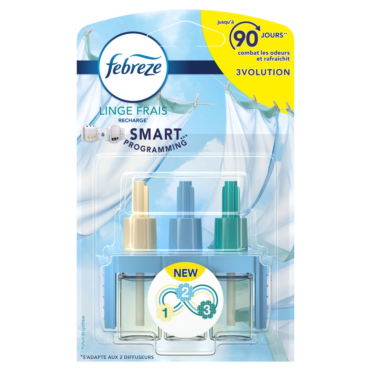 FEBREZE - RECHARGE DESODORISANT LINGE FRAIS