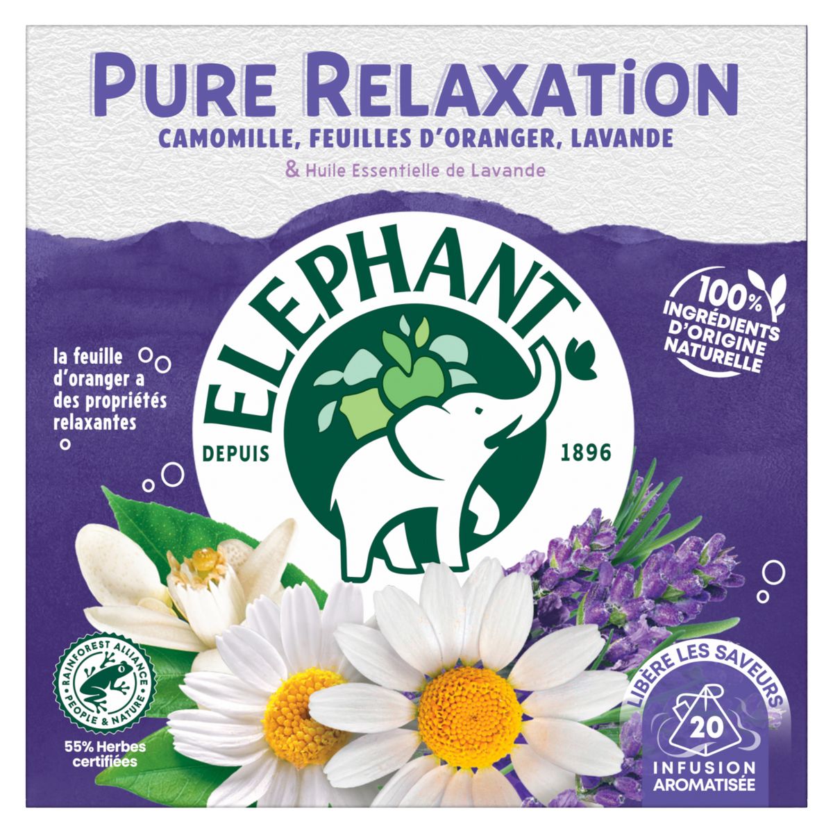 ELEPHANT - INFUSION RELAXATION ET ANTI-STRESS 20 sachets