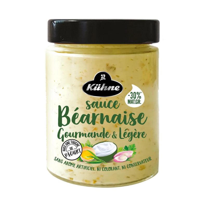 KUHNE - SAUCE BEARNAISE GOURMANDE ET LEGERE Pot de 180g