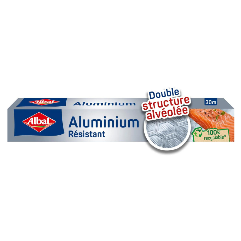 ALBAL - ROULEAU DE PAPIER D\'ALUMINIUM 30M