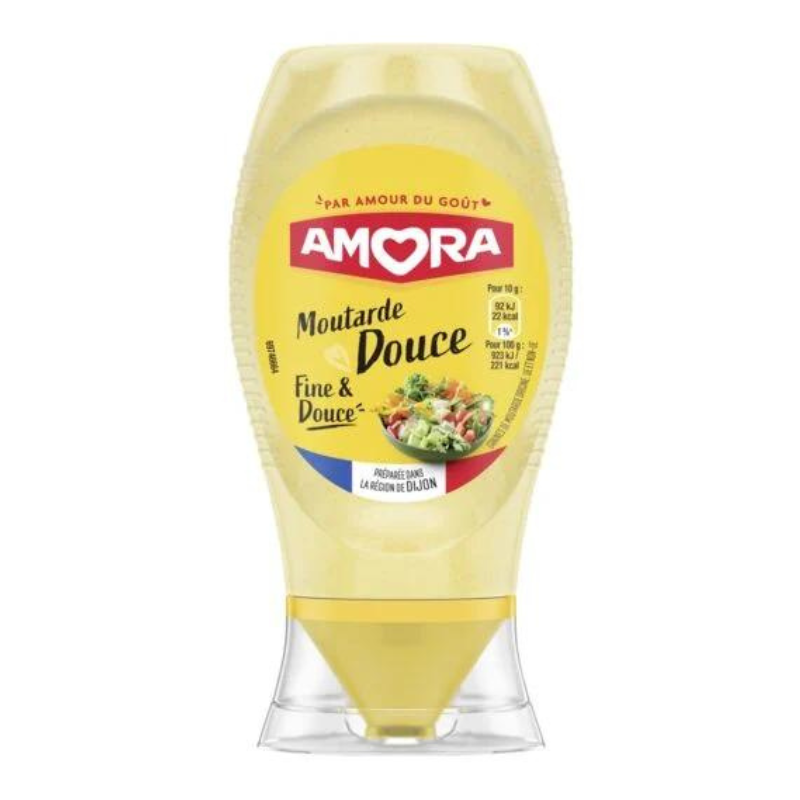 AMORA - MOUTARDE FINE ET DOUCE Pot de 260g ou 435g