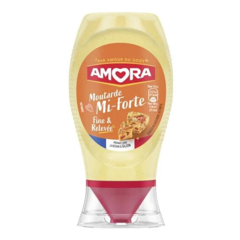 AMORA - MOUTARDE MI-FORTE Flacon de 260g