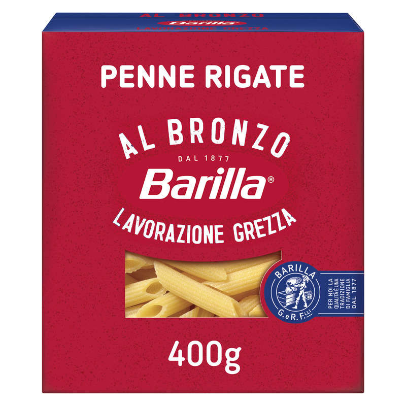 BARILLA - PENNE RIGATE AL BRONZO Paquet de 400g