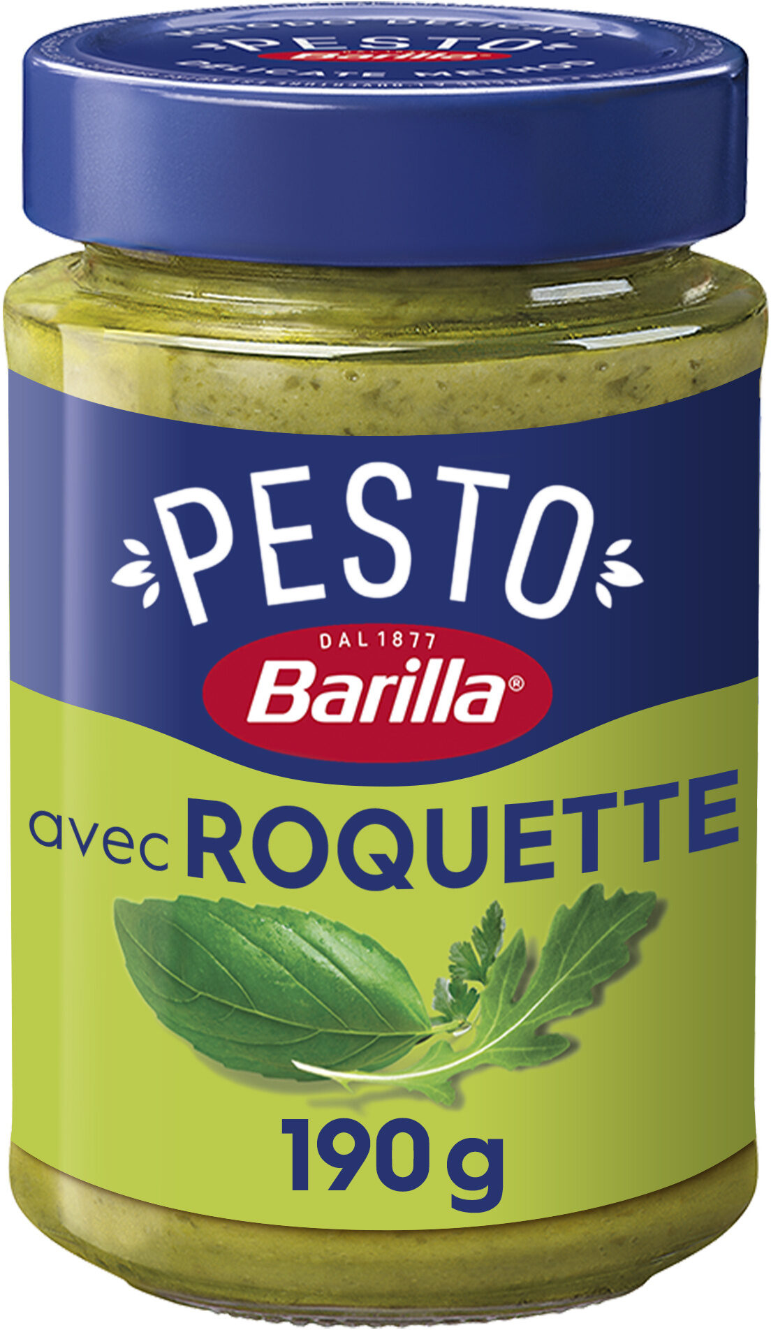 BARILLA - SAUCE PESTO BASILIC ET ROQUETTE Pot de 190g