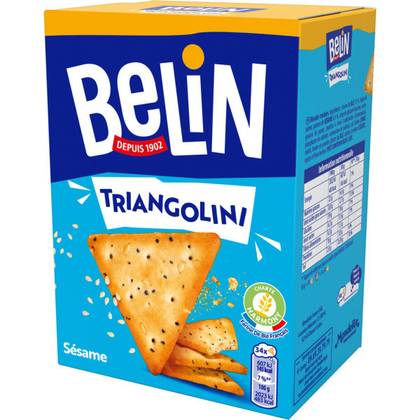 BELIN - BISCUITS APERITIF TRIANGOLINI SESAME Boite de 100g