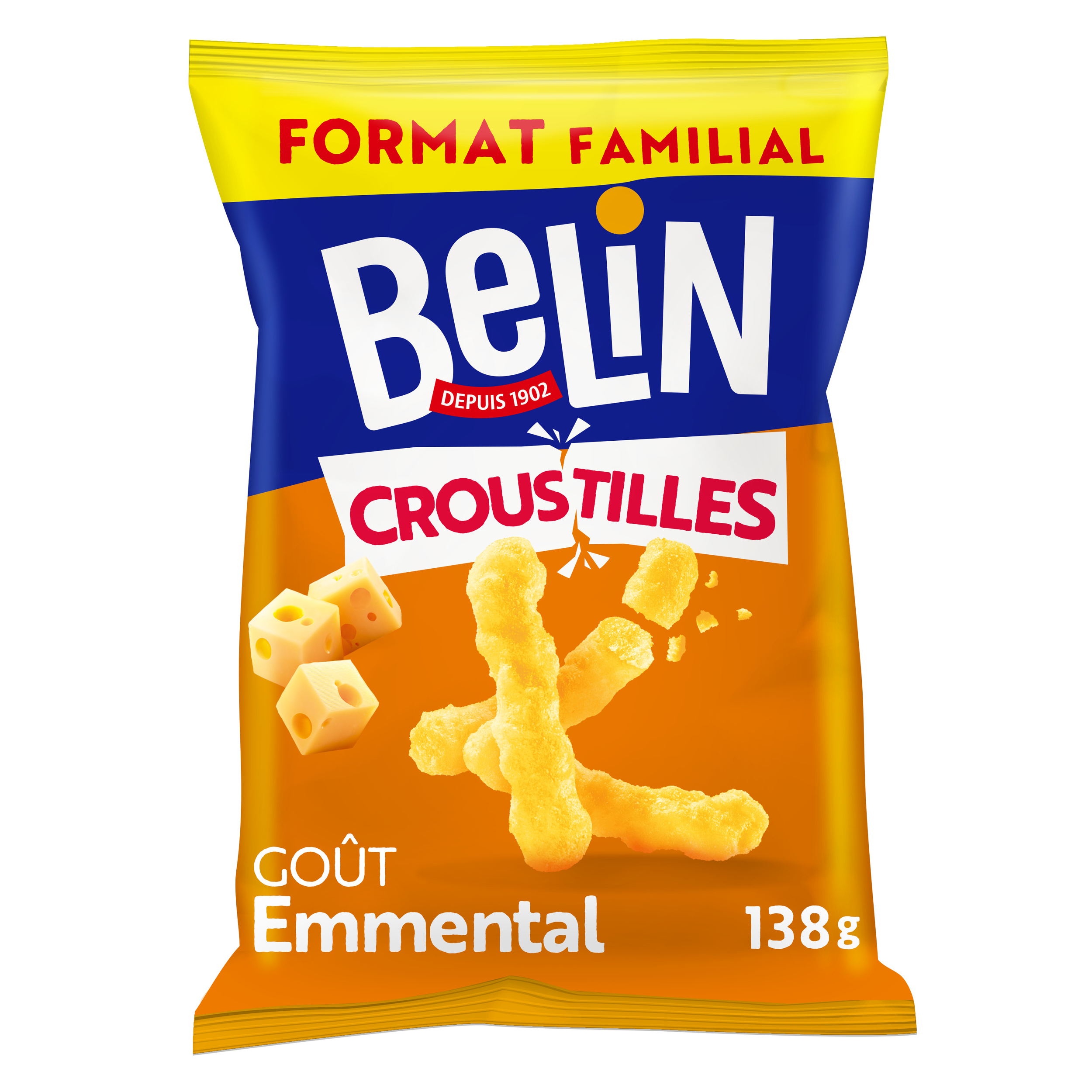 BELIN - BISCUITS APERITIF CROUSTILLES EMMENTAL Paquet 138g