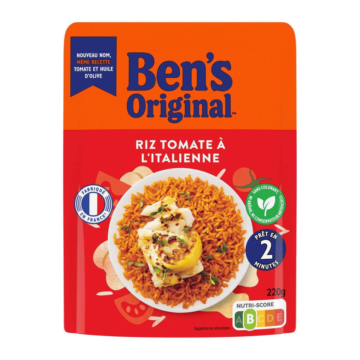 BEN\'S ORIGINAL - RIZ TOMATE A L\'ITALIENNE EXPRESS Sachet de 220g