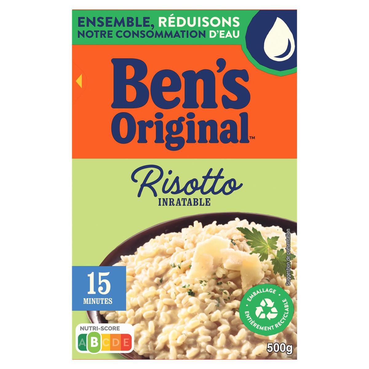 BEN\'S ORIGINAL - RIZ POUR RISOTTO 15 minutes Paquet de 500g