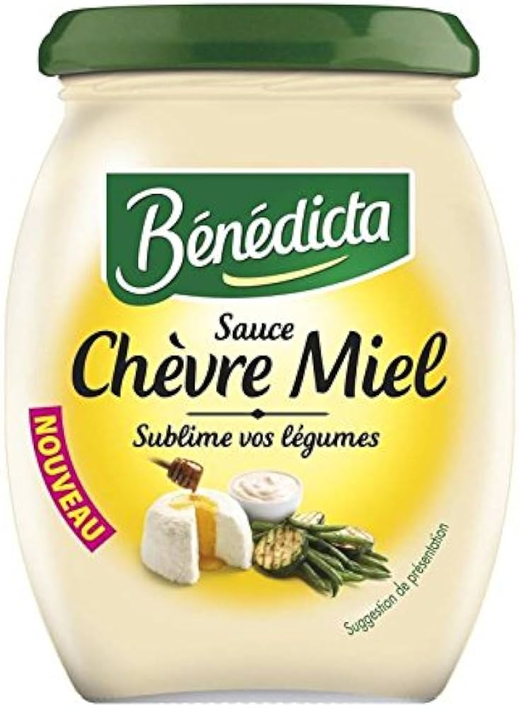 BENEDICTA - SAUCE CHEVRE MIEL Pot de 260g