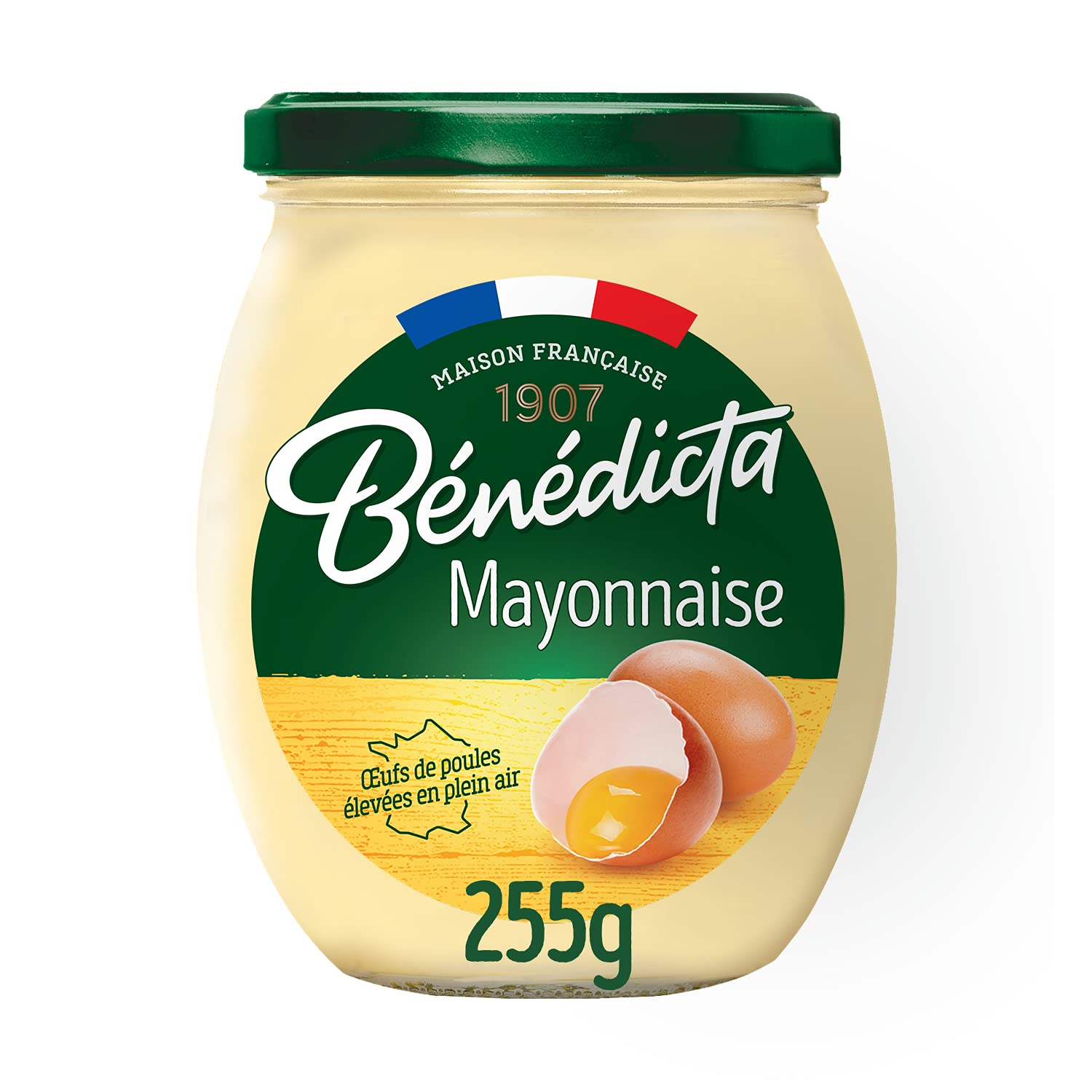 BENEDICTA - MAYONNAISE AUX ŒUFS FRAIS Pot de 255g ou 510g