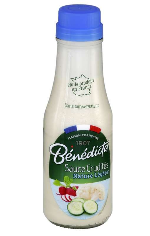 BENEDICTA - SAUCE CRUDITES NATURE LEGERE Flacon de 295g