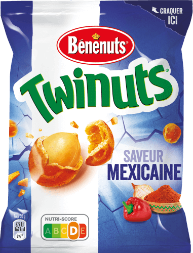 BENENUTS - CACAHUETES SAVEUR MEXICAINE TWINUTS Paquet de 150g