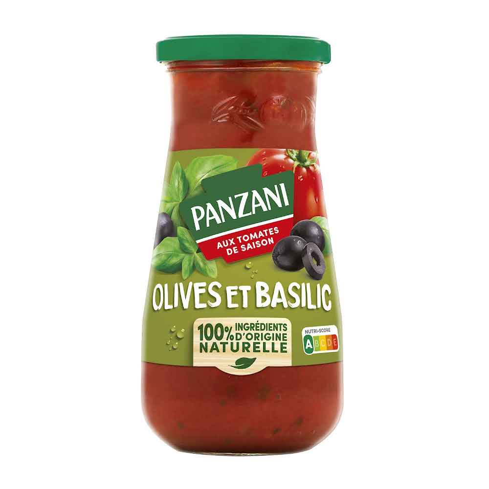 PANZANI - SAUCE TOMATE OLIVES ET BASILIC Pot de 400g