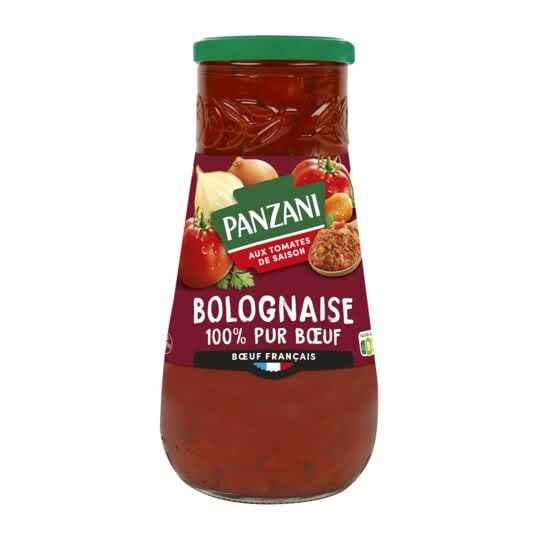 PANZANI - SAUCE TOMATE BOLOGNAISE 100% PUR BOEUF Pot de 400g ou 650g