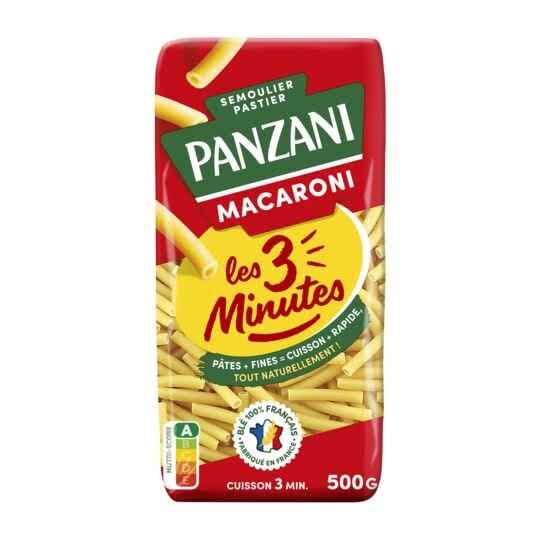 PANZANI - MACARONI 3 MINUTES Paquet de 500g
