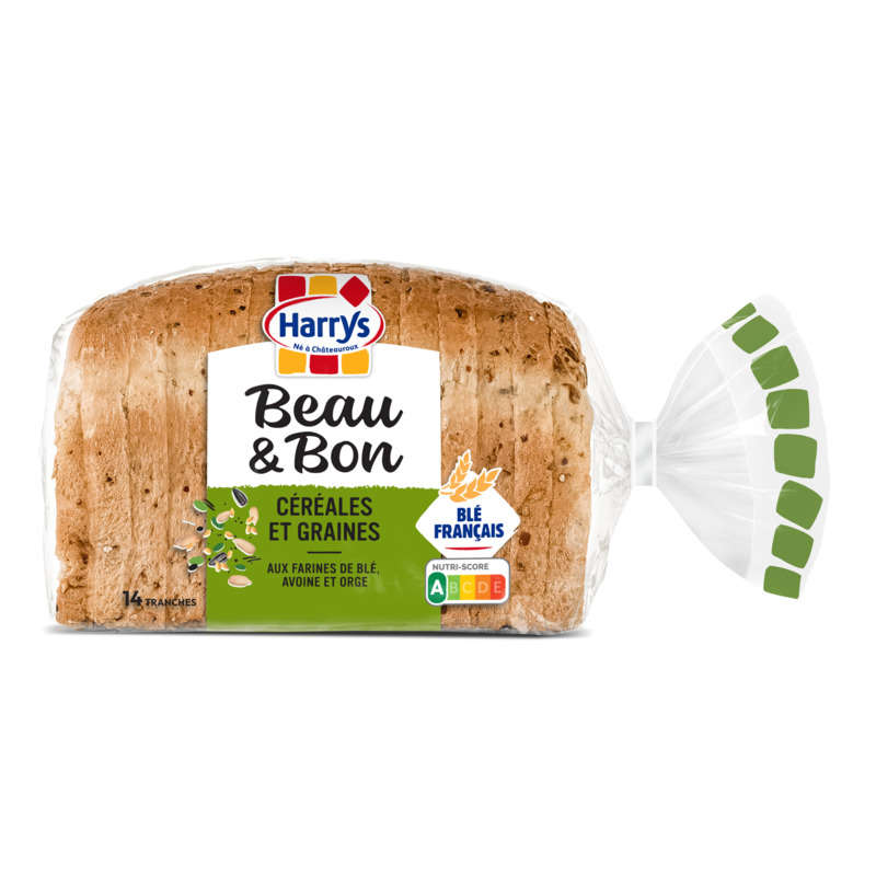 HARRYS - PAIN DE MIE CEREALES ET GRAINES BEAU ET BON 320g