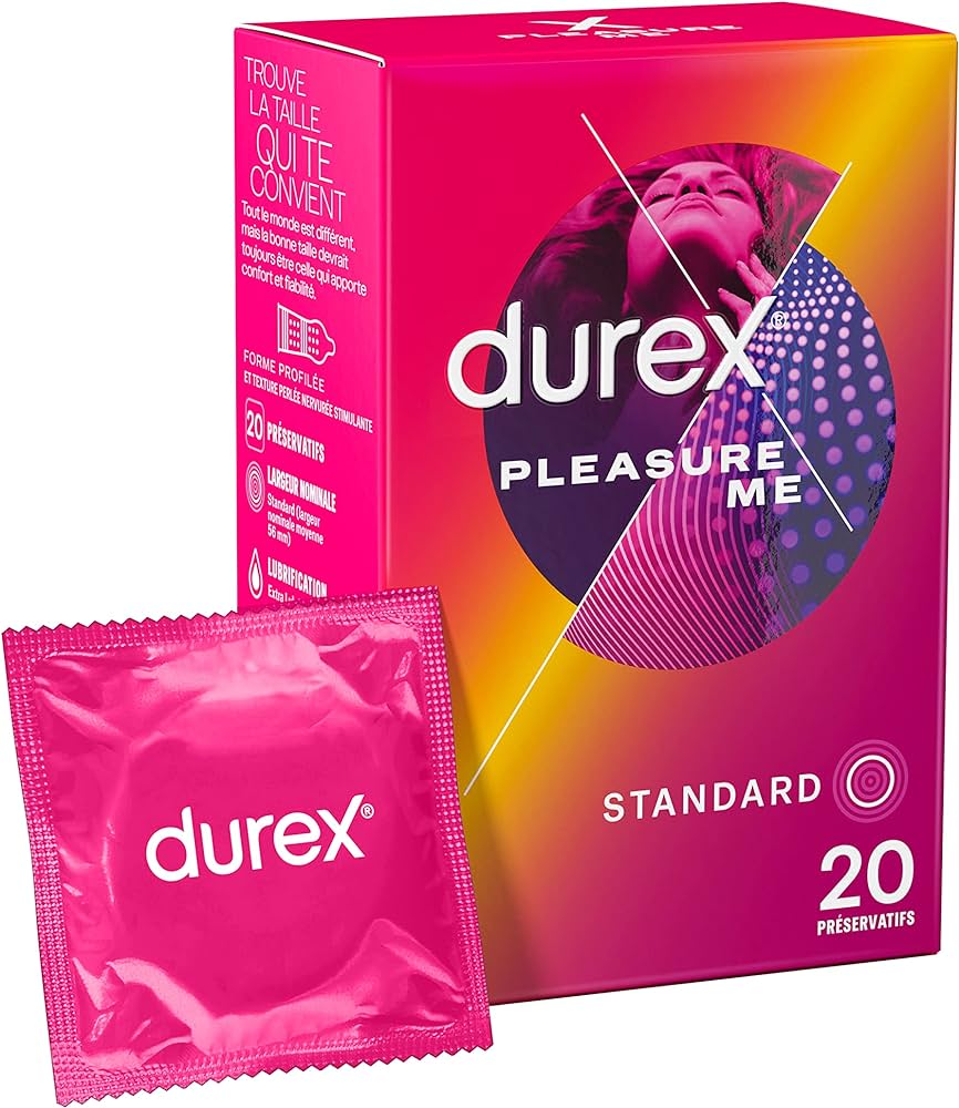 DUREX - PRESERVATIFS PLEASURE ME Boite de 20 préservatifs