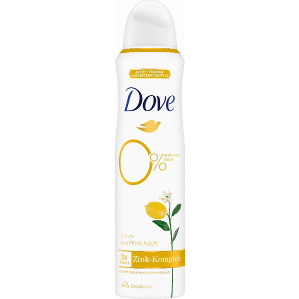 DOVE - DEODORANT PARFUM AGRUMES ET PECHE Spray de 150ml