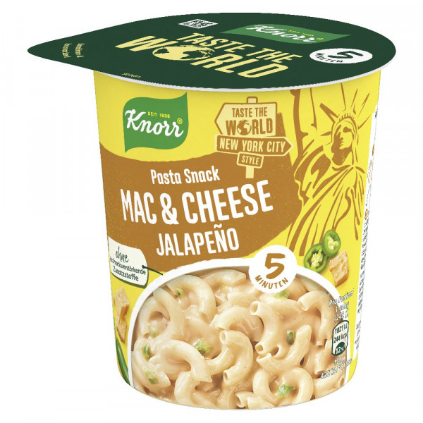 KNORR - MAC & CHEESE JALAPENO Pot de 62g