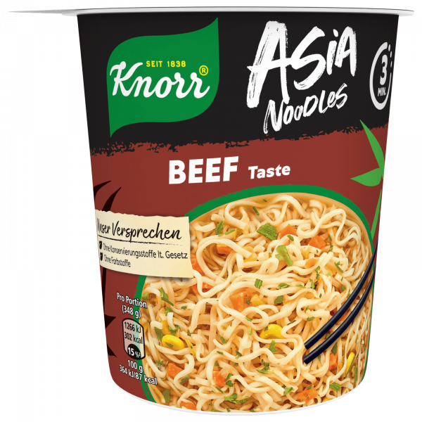 KNORR - ASIA NOODLES BOEUF Pot de 63g