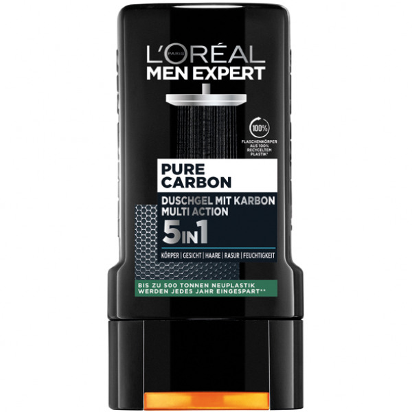 L\'OREAL - MEN EXPERT GEL DOUCHE PURE CARBON Flacon de 250ml