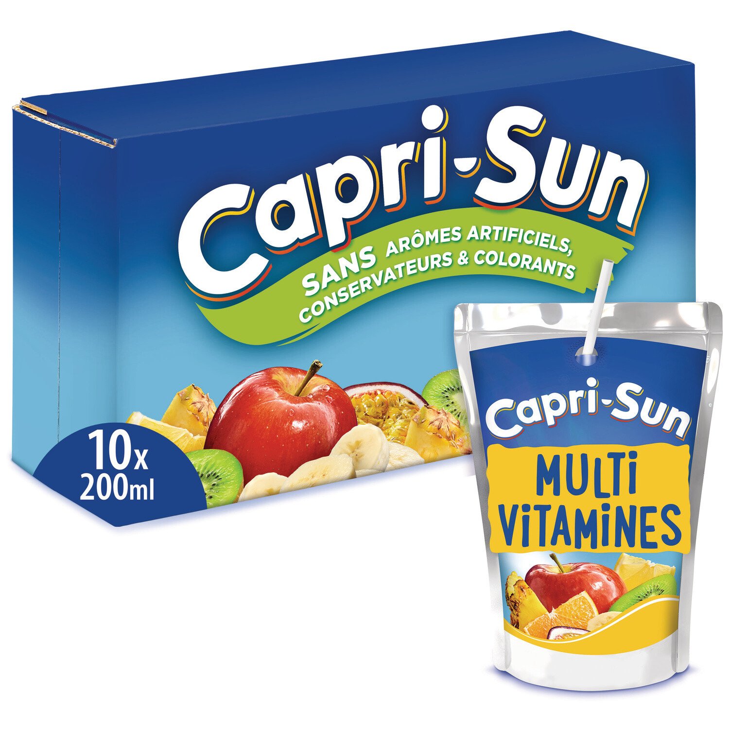 CAPRI-SUN - BOISSONS AUX FRUITS MULTIVITAMINES Boite de 10 poches