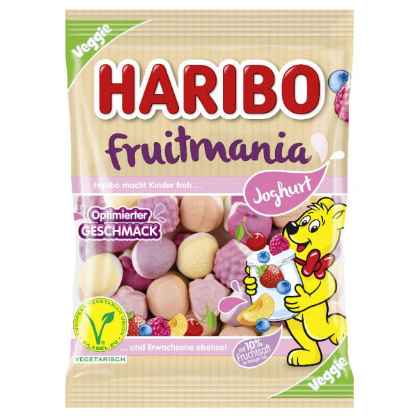 HARIBO - FRUITMANIA JOGHURT Paquet de 160g