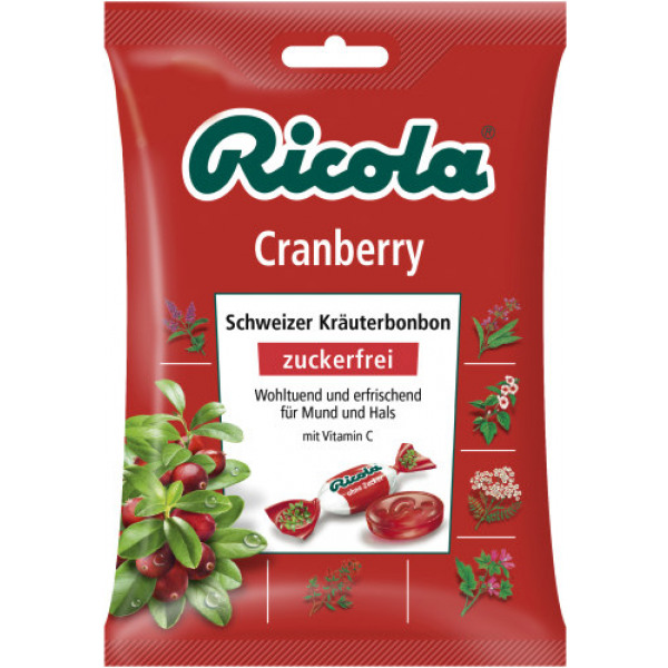 RICOLA - BONBON CRANBERRY SANS SUCRE Boite de 75g