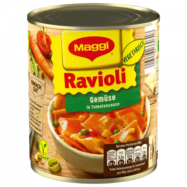 MAGGI - RAVIOLIS AUX LEGUMES Boite de 800g