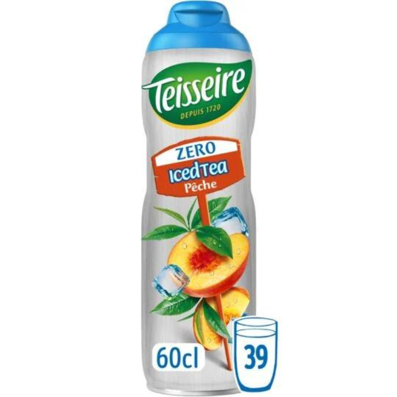TEISSEIRE - SIROP PARFUM ICED TEA ZERO SUCRE Bidon de 60cl