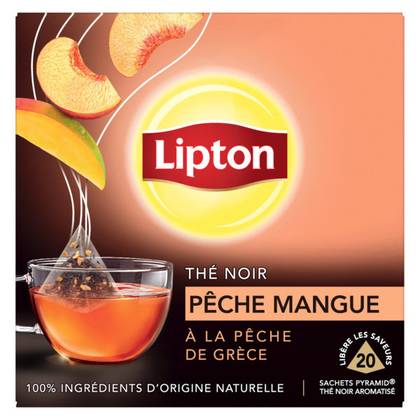 LIPTON - THE PECHE MANGUE 20 sachets pyramide