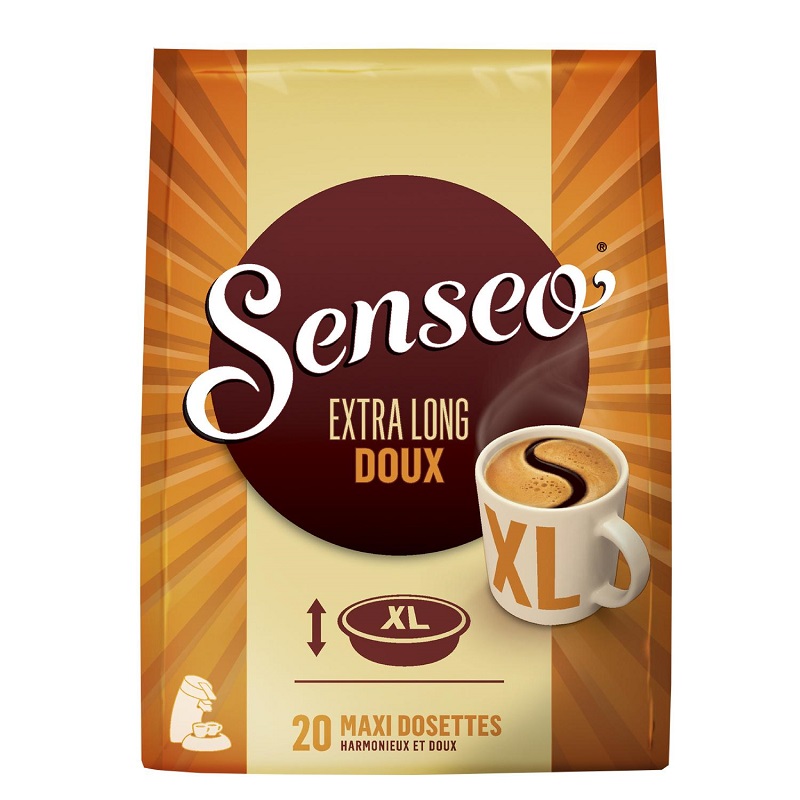CAFE DOSETTES EXTRA LONG DOUX SENSEO