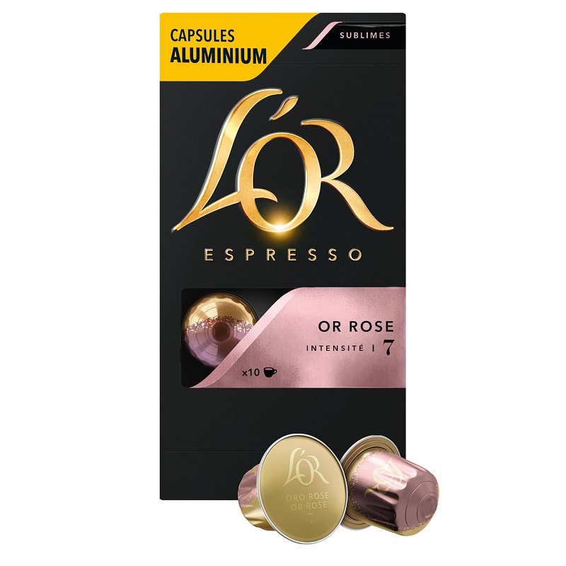 CAFE CAPSULES OR ROSE L\'OR ESPRESSO