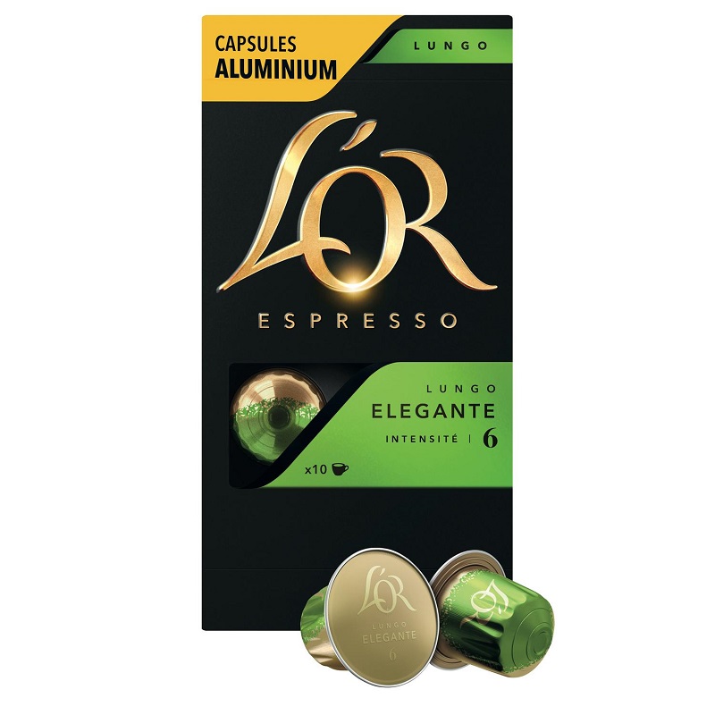 CAFE CAPSULES LUNGO ELEGANTE L\'OR ESPRESSO